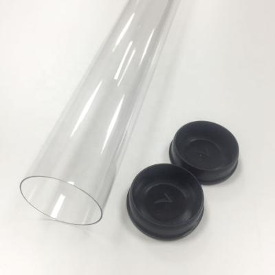 China Subject to high impact PC or repeated use clear plastic packaging tube PP HDPE LDPE PETG PVC TUBE for sale