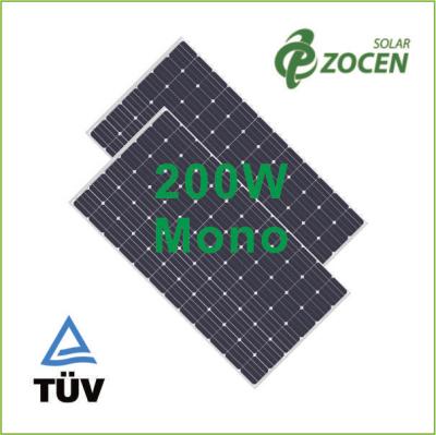 Китай 200 ватт анти- - старея панели солнечных батарей ЕВА Monocrystalline для крыши/располагаться лагерем продается