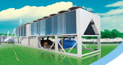 China Centralized Control 299.5kw Air Cooled Screw Chiller For HVAC System for sale