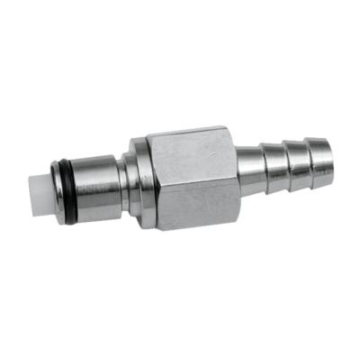 China Stainless Steel Shutoff Vaved Inline Male Hose Stainless Steel Tube Fitting Connectors For Motorcycles Gasoline Heavy Duty for sale