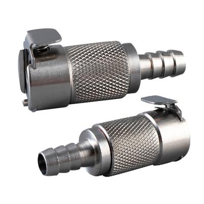 China Stainless Steel 1/4 Chrome Plated Quick Coupling Set For Fuel Line Motorcycles for sale
