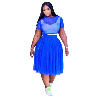 China Good price XL-5XL size 5 colors solid color fashion anti-static dress for sale