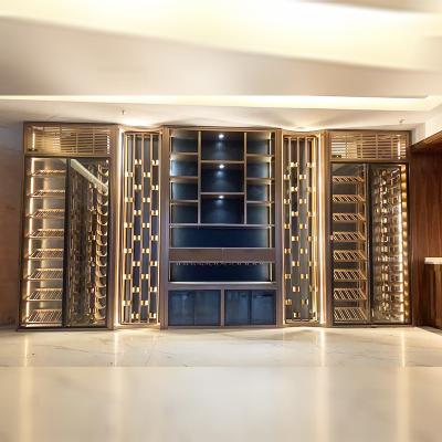 China Armário de refrigeração de vinho de metal permanente à venda