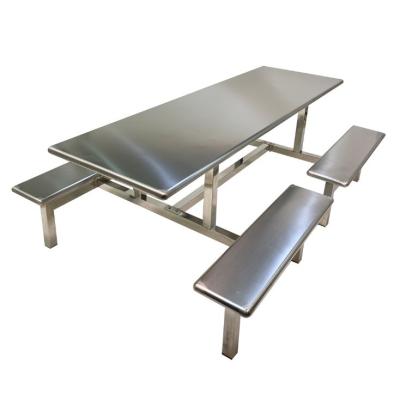 Chine Modern Park Stainless Steel Waiting Bench Outdoor Dining Table Chair à vendre