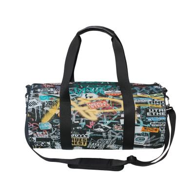 China Waterproof Custom Duffle Duffel Bag Yoga Gym Duffel Bag Large Capacity Collapsible Travel Bag Foldable Gym Bags With Logo for sale
