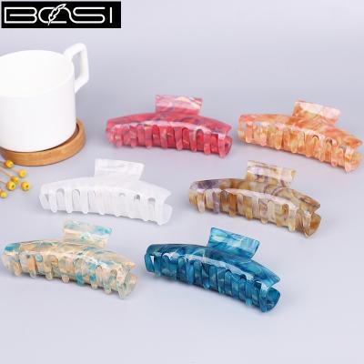 China Fashion Augustina 2021 New Hot Sale Acetate Acrylic Hair Clips Hairpin Big Claws For Women for sale