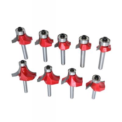 China Used For Trimming And Carving Wood Leg Corner Round Router LAVIE 1pc 1/4 Small Bit For Classic Woodworking Mill Cutter Sharpening Bit For Wood MC01035 for sale