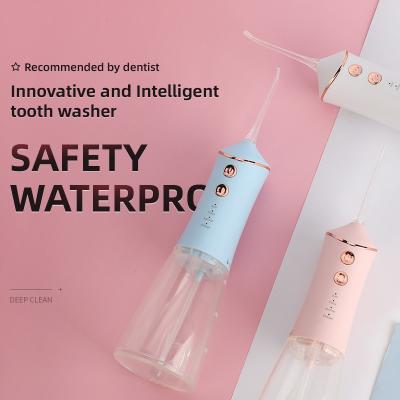 China Dientes orales elegantes de Irrigator del cuidado personal que limpian recargable 280ml modificado para requisitos particulares en venta