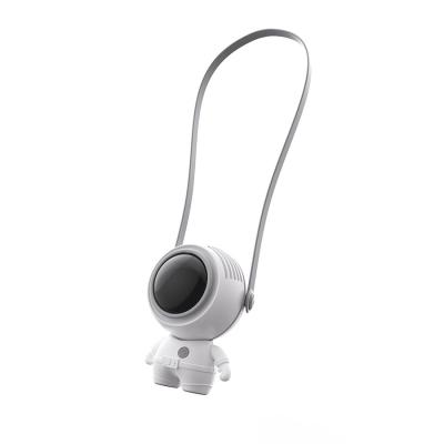 China Untrla Light Mini Hanging Neck Fan with USB Rechargeable Hands Free 3 Wind Speed Portable Mini Fan Small Necklace for sale