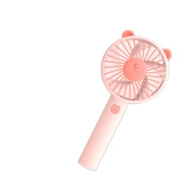 China Portable Mini Hand Held Fan with USB Rechargeable Battery 3 Speed Personal Desktop Table Fan with Basic Portable Hand Held Fan for sale