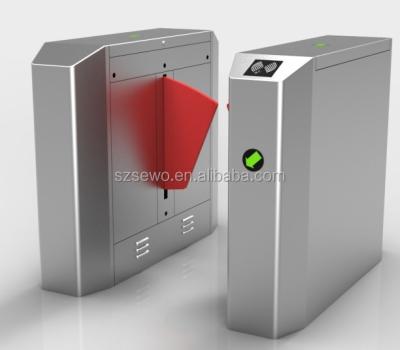 China 304 Stainless Steel OEM High Speed Automatic Access Control Fingerprint/RFID/Face Control Flap Barrier Gate(SEWO-5112) for sale