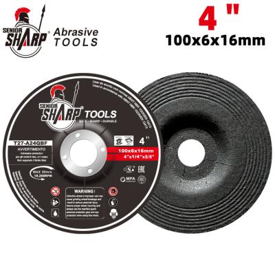 China Grinding Wheel 4 inch Abrasives Aluminium Oxide Quality grinding Wheel for Metal and Stainless Steel for sale