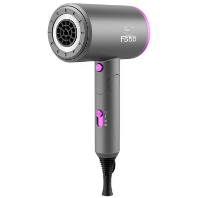 China High Quality F550 Ionic ABS Hair Dryer 1800W Quick Dry 2 Levels Low Noise Speed Foldable With Portable DC Motor for sale