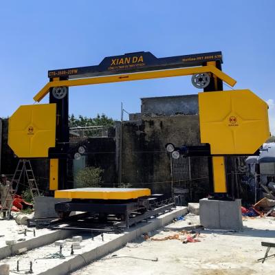 중국 성능 다이아몬드 와이어 톱 기계 360 ° 회전도와 15kw 주 모터 판매용