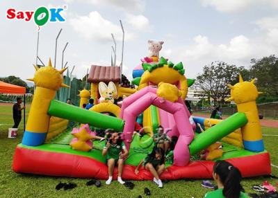 China Veilige Commerciële Opblaasbare Uitsmijter Grote Trampoline voor Jonge geitjesspeelplaats Te koop