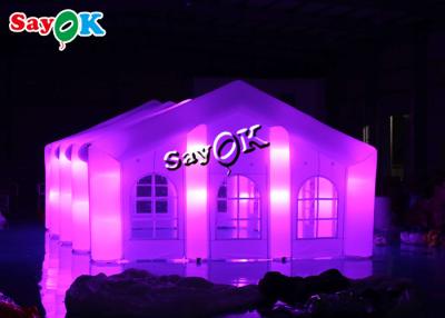 China Tiendas que se casan inflables del paño blanco de encargo de Oxford el 10x7m los 33x23ft con la luz llevada en venta