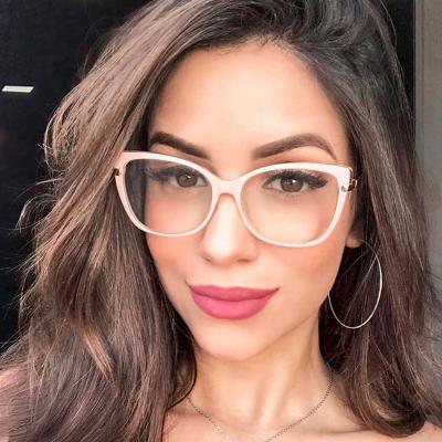 China Other Newest SHINELOT 93311 Eyeglasses For Women Transparent Clear Stock Tr90 Crystal Optical Eyeglasses Ready for sale