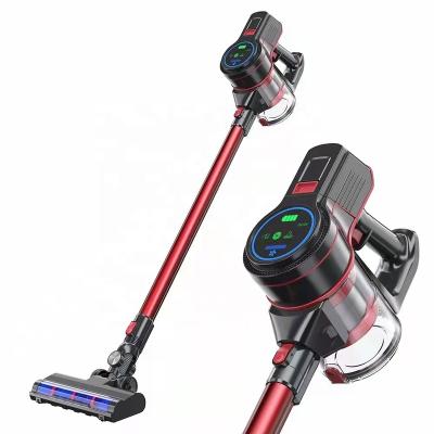 China Eco-Friendly Car Electric Cordless Vacuum Cleaner With Touch Screen Speed Stick Control Vacuum Cleaner Automatically for sale