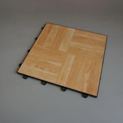 China Gymnasium Indoor Plastic Dance Tile Interlocking Wood Flooring Tiles for sale