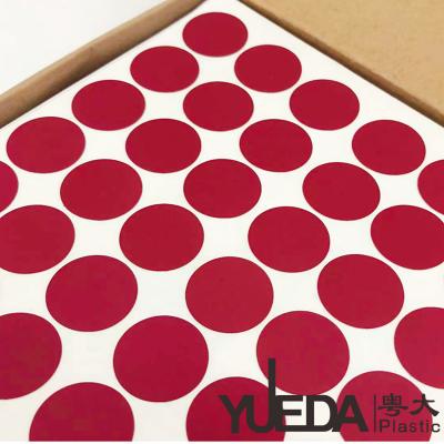 China Various Sizes Colorful PVC Screw Cap Stickers Self Adhesive For Decoration for sale
