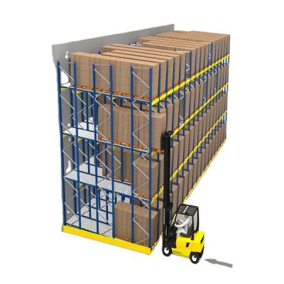 China Pallet Storage Pallet Rack System Gravity Flow Pallet Push Back Pallet Rack for sale