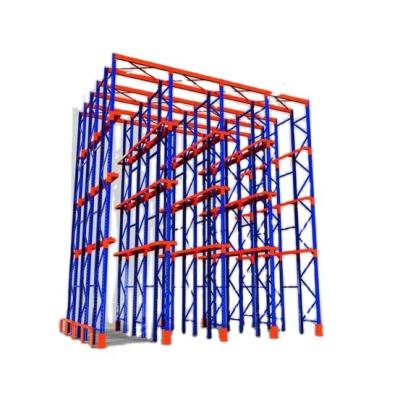 China Anti-Corrosion Warehouse Storage Rack Feature And Drive-In Pallet Rack Type Drive In Racking Storage System for sale