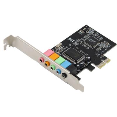 China PCIE 5.1 PC Sound Card PCI Express 6 Channel 3D Surround Audio Card BWKA113 for sale