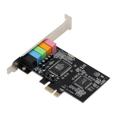 China PCIE 5.1 PC Sound Card PCI Express 6 Channel 3D Surround Audio Card BWKA114 for sale