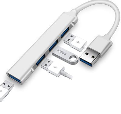 China ABS Plastic USB 3.0 Hub Aluminum Alloy Transmission 4 Ports USB 2.0 High-Speed Docking Station Mini Splitter for Disc Game Console mouse usb for sale