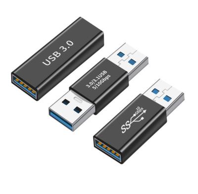 China Wholesale High Speed Aluminum Video Game Player USB 3.0 Female To PC Type USB 3.1 Male Adapter USB 3.0 C OTG Jack Extender Coupler Coverter For for sale