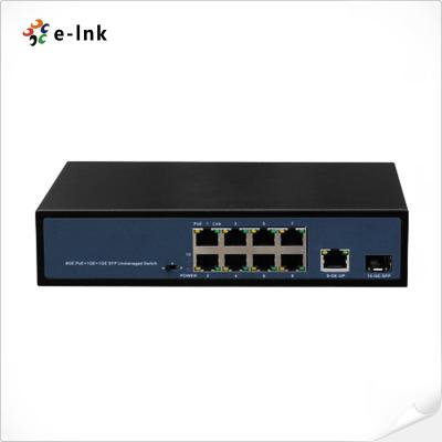 China OEM IEEE802.3af 8 Port PoE Ethernet Switch For Fiber Optic Networking Solutions for sale