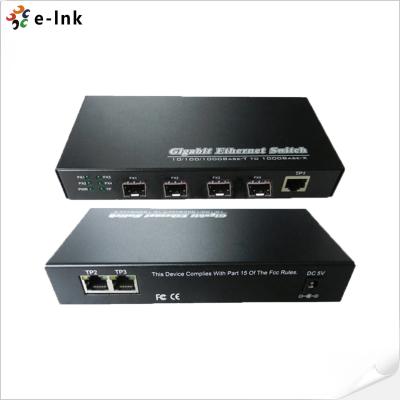 中国 企業の3港10/100/1000BASE-T + 4港1000BASE SFPのイーサネット スイッチ 販売のため