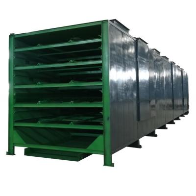 China 500-1000kg/h Aço carbono Carvão de madeira Briquete Chain Plate Secador de malha Secador de cinto com 1 à venda