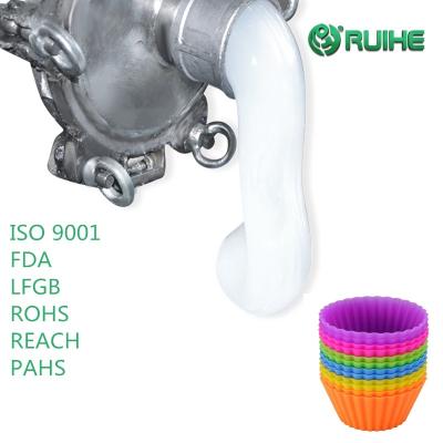 Chine Mélange 1A/1B liquide en caoutchouc de silicone de catégorie comestible de platine de basse viscosité par le volume à vendre