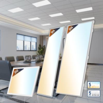 Chine 30W 40W 50W 60W 72W Panneau LED lumière sans scintillement SMD2835 Puces ETL DLC 5.1 2x2' 2x4' 3000K 4000K 5000K à vendre