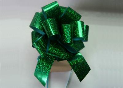 China Holographic Green Fushia Pom Pom bow 4