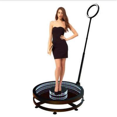 China Automatic event/party/conference/festival 2people 360 photo booth video camera rotation photobooth fence backdrop lights props for sale