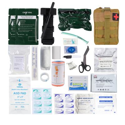 China Outdoor Survival Molle Pouch IFAK Med Bag Tactical Emergency First Aid Kit With Tourniquet for sale