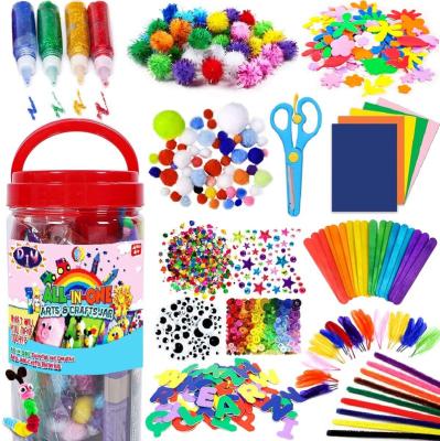 China 2023 Hot Sales Abundant and Practical 1000Pcs Assorted All in One Arts and Crafts Knock Kids Craft Set for DIY Projects for sale