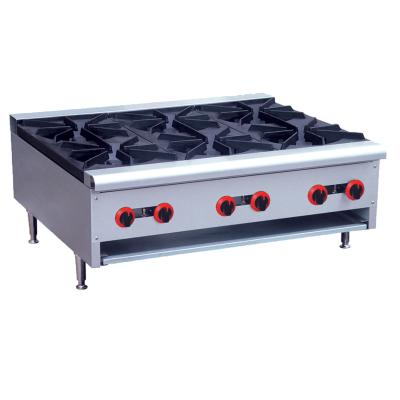China Desgin 2023 Commercial Cooking Gas Stove Sale Safety High Quality Modern Hot 6 Burners Gas Stove for sale