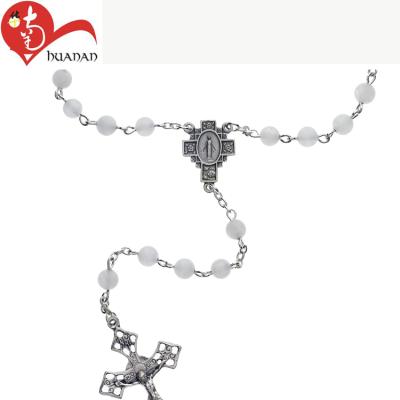 China High quality one-stop wholesale plastic rosaries service Europe solution metal base cross decorations for sale