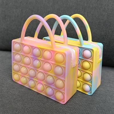 China Silicone Push Snap Bubble Wallet Sensory Toys Pack New Christmas Set Jumbo Multiplication Giant Noise Stir Toy 20*20cm for sale