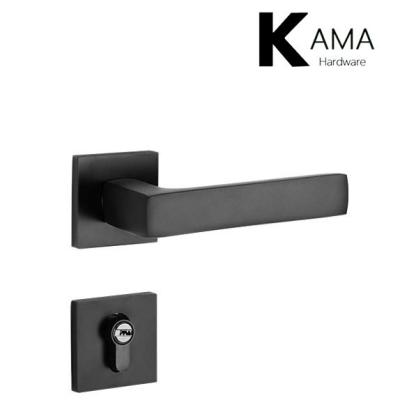 中国 Zinc Alloy Mortise Door Handle Set Bedroom 58mm Indoor Door Lock 販売のため