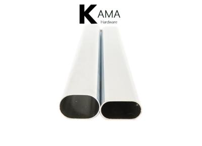 China Tubo oval de acero de Chrome del hierro alrededor del carril de la ejecución del guardarropa del tubo para la ropa en venta