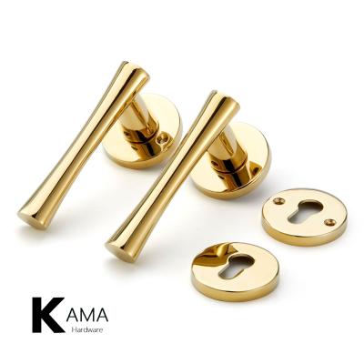 中国 PVDの木のドアのための金割れたほぞ穴のドア ロックのハンドル亜鉛合金 販売のため
