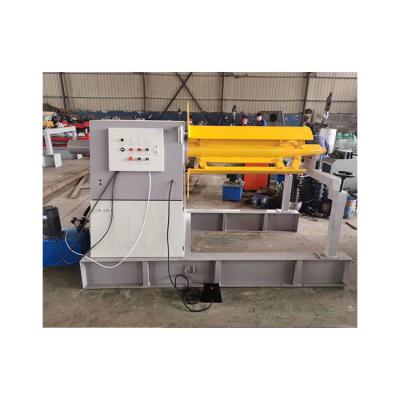 China Construction Material Stores 5T Hydraulic Sheet Decoiling Machine for sale