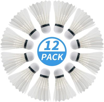 China Trainning Duck Feather Badminton Shuttlecocks Speed Sports High Forming Badminton Balls For Indoor Outdoor Game for sale