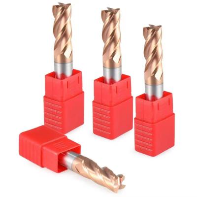 Китай 4-флейтовые вольфрамовые карбиды плоские концы мельницы CNC фрезерный резач прямой ствол высокоскоростной покрытый фрезерный резач продается