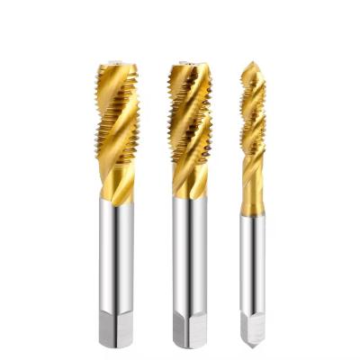 China Precision HSS Tin Coated Spiral Point Machine Thread Tap for Motorized Milling for sale