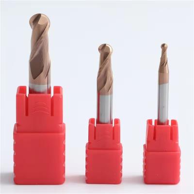 Cina HRC 55 rivestito Carbide Ball Nose End Mill Round Tungsteno Acciaio Fressing Cutter per High Speed CNC Router & Torno Macchine in vendita